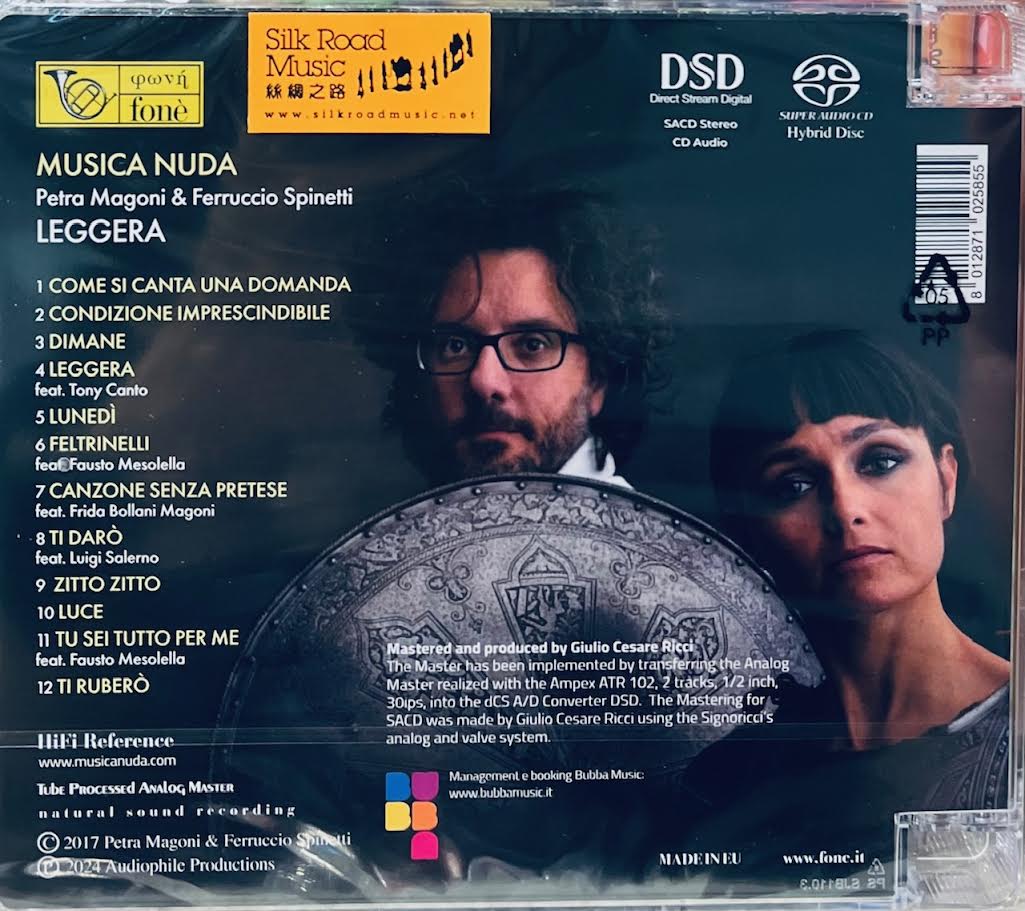 MUSICA NUDA LEGGERA (SACD) CD MUSICCDHK