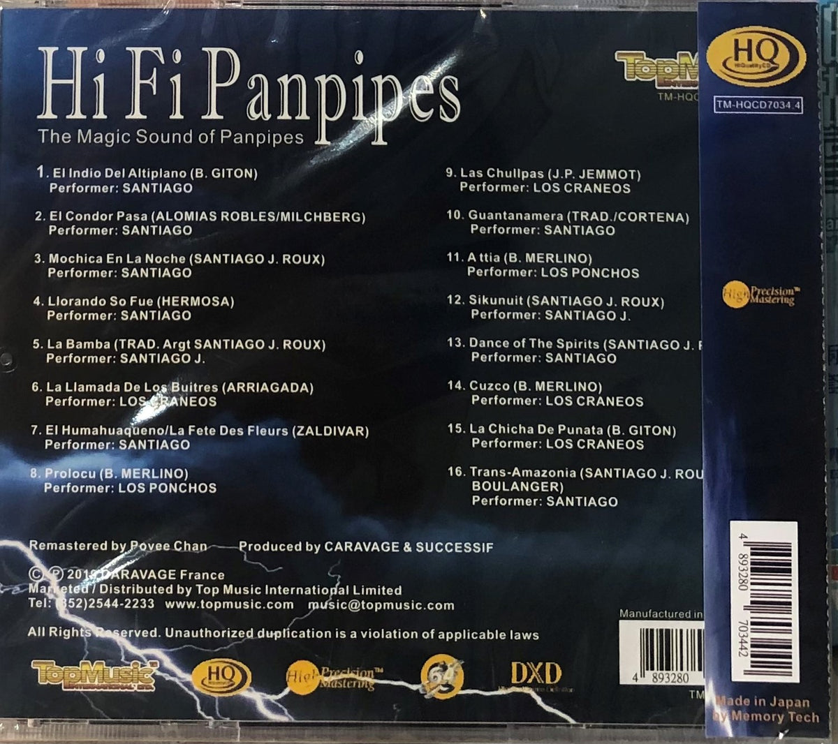 HI FI PANPIPES THE MAGIC SOUND OF PANPIPES (HQCD) CD MUSICCDHK