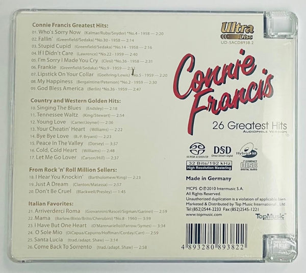 CONNIE FRANCIS - 26 GREATEST HITS (SACD) CD MADE IN GERMANY