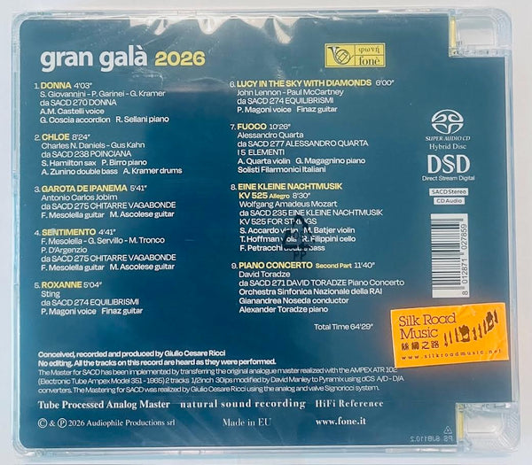 GRAN GALA AUDIOPHILE SAMPLER - VARIOUS ARTISTS 2026 (SACD) CD