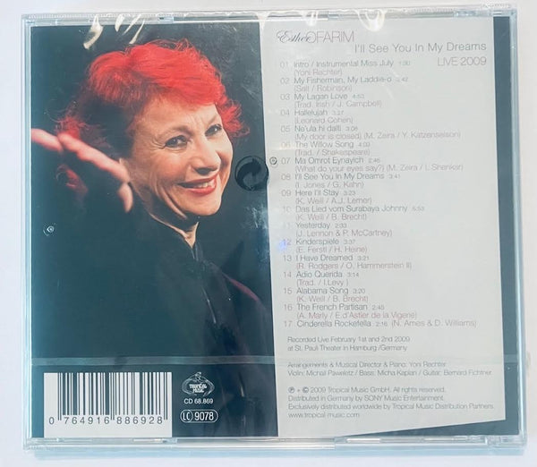 ESTHER OFARIM - I'LL SEE YOU IN MY DREAMS LIVE 2009 CD