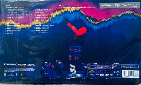 EASON CHAN - 陳奕迅 FEAR AND DREAMS LIVE WITH BOOKLET (2 X 4K UHD) BLU-RAY