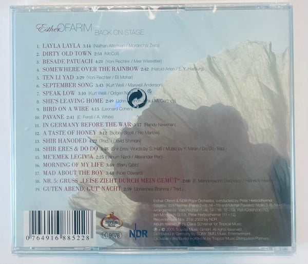 ESTHER OFARIM - BACK ON STAGE 2003 CD