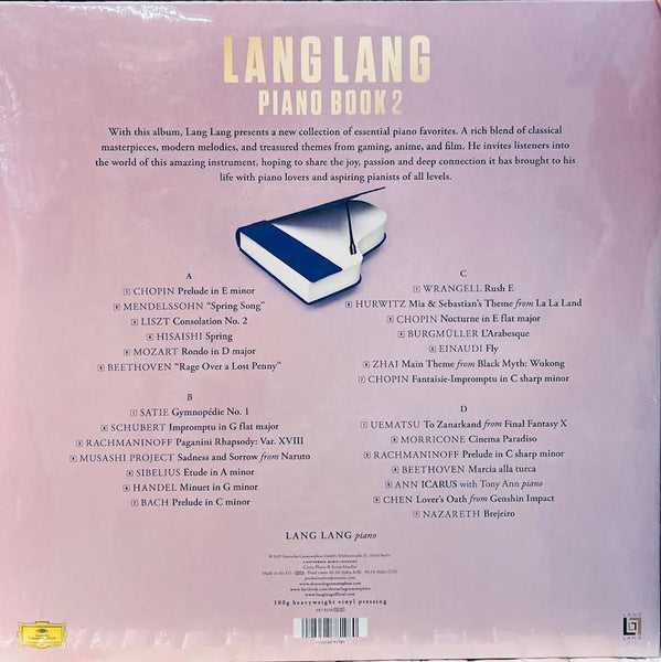 LANG LANG - 郎朗 PIANO BOOK 2  ( 2 X VINYL)