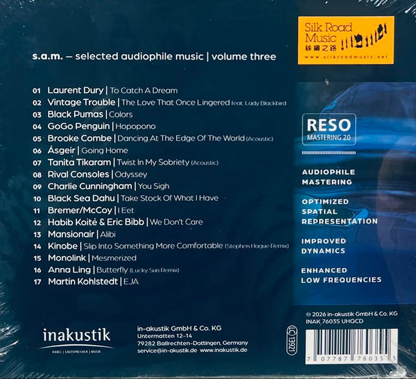 S.A.M SELECTED AUDIOPHILE MUSIC VOL 3 - VARIOUS ARTISTS (UHQCD) CD