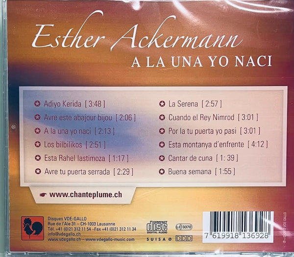 ESTHER ACKERMANN - A LA UNA YO NACI CD