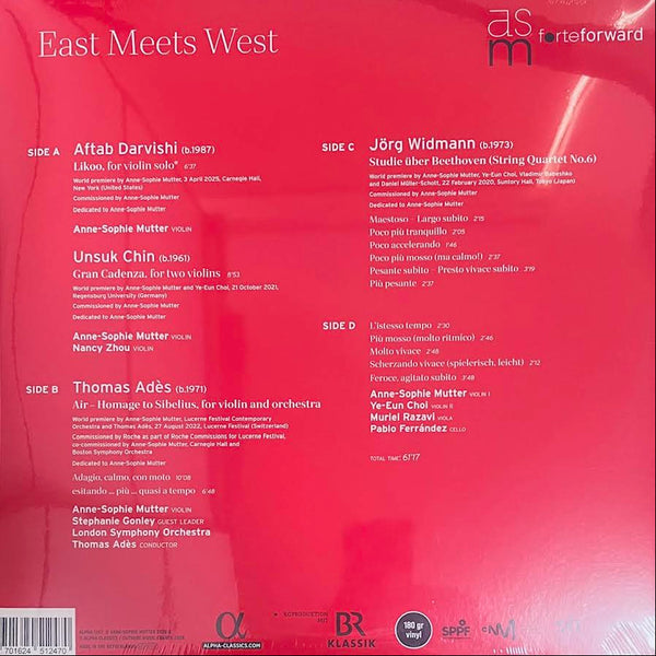 ANNE-SOPHIE MUTTER - EAST MEETS WEST ( 2 X VINYL) LPMADE IN NETHERLANDS