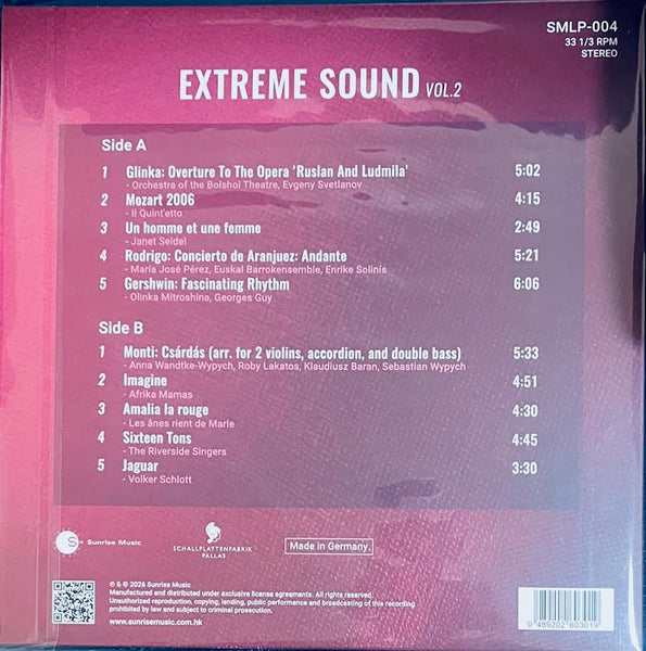 EXTREME SOUND VOL 2  (VINYL) LP MADE IN GERMANY