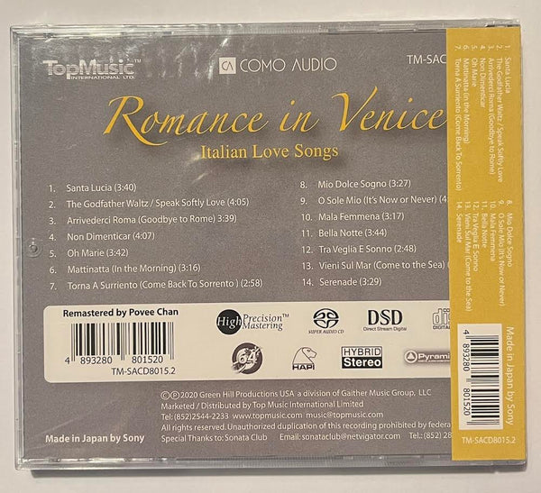 ROMANCE IN VENICE - ITALIAN LOVE SONGS (SACD) CD MADE IN JAPAN
