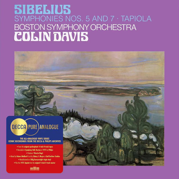 COLIN DAVIS & BOSTON SYMPHONY ORCHESTRA - SIBELIUS SYMPHONIES NOS 5 & 7 (2 X VINYL) MADE IN GERMANY