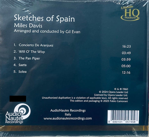MILES DAVIS - SKETCHES OF SPAIN  (UHQCD) CD MADE IN JAPAN
