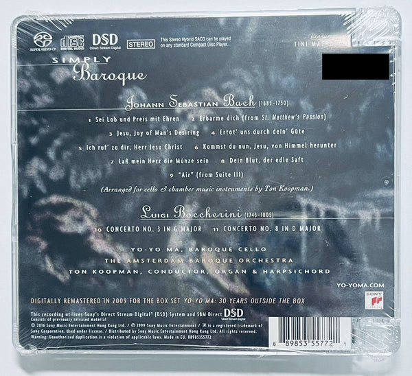 YO-YO MA - SIMPLY BAROQUE  (SACD) CD MADE IN EU