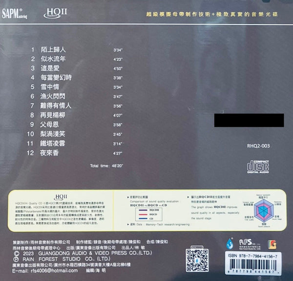 FENNY 劉錫珍 - 陌上初華 (HQII) CD