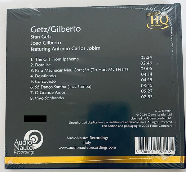 STAN GETZ / JOAO GILBERTO - GETZ/ GILBERTO (UHQCD) CD MADE IN JAPAN
