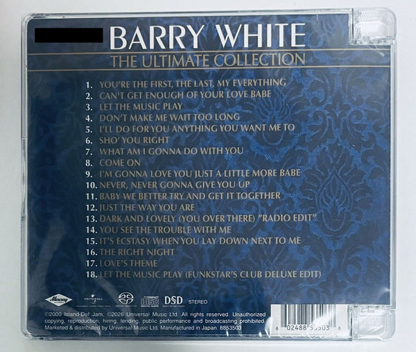 BARRY WHITE - THE ULTIMATE COLLECTION (SACD) CD MADE IN JAPAN