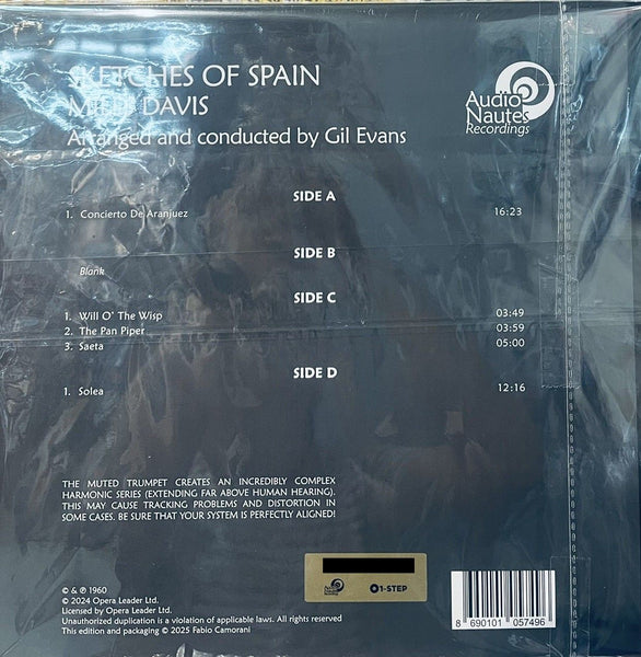 MILES DAVIS - SKETCHES OF SPAIN (1-STEP 2 X VINYL) LP