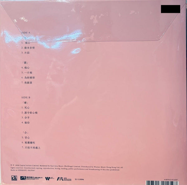 LESLIE CHEUNG - 張國榮 ALWAYS IN MY HEART 常在心頭 (VINYL) LP MADE IN GERMANY