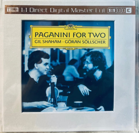 GIL SHAHAM, GORAN SOLLSCHER - PAGANINI FOR TWO  (1:1 DIRECT 24K GOLD) CD