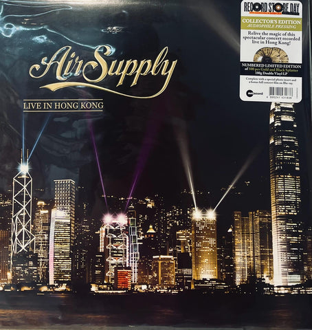 AIR SUPPLY - LIVE IN HONG KONG GOLD & BLACK SPLATTER (2 X VINYL) MADE IN GERMANY