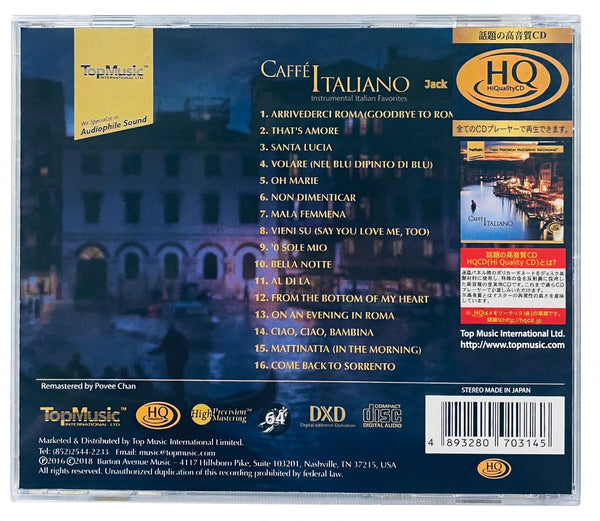 CAFFE ITALIANO  JACK JEZZRO & FRIENDS - INSTRUMENTAL ITALIAN FAVORITES (HQCD) CD