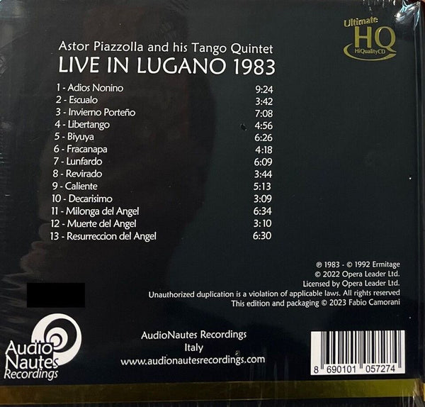 ASTOR PIAZZOLLA AND HIS TANGO QUINTET LIVE IN LUGANO 1983 (UHQCD) MADE IN JAPAN