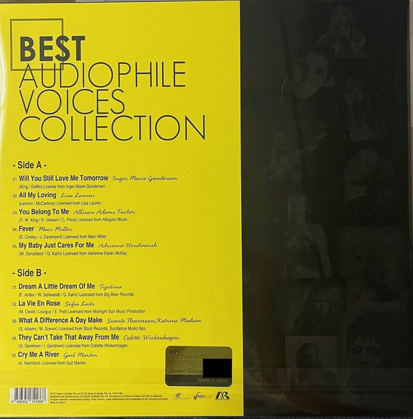 BEST ABSOLUTE AUDIOPHILE VOICES (YELLOW VINYL) MADE IN JAPAN