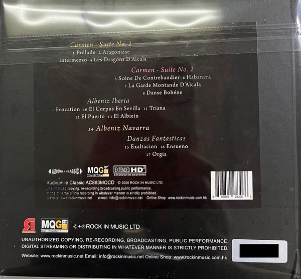 Carmen Suites -  Albeniz Iberia, Danzas Fantasticas Ernest Ansermet (MQGCD) CD