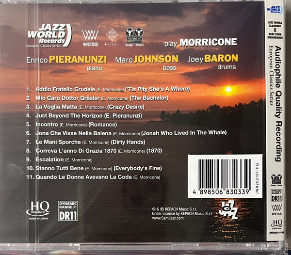 ENRICO PIERANUNZI, MARC JOHNSON, JOEY BARON - PLAY MORRICONE (HQCD) CD MADE IN JAPAN