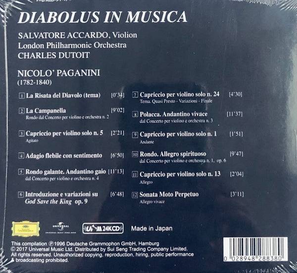 DIABOLUS IN MUSICA - SALVATORE ACCARDO (UPM 24KCD) MADE IN JAPAN