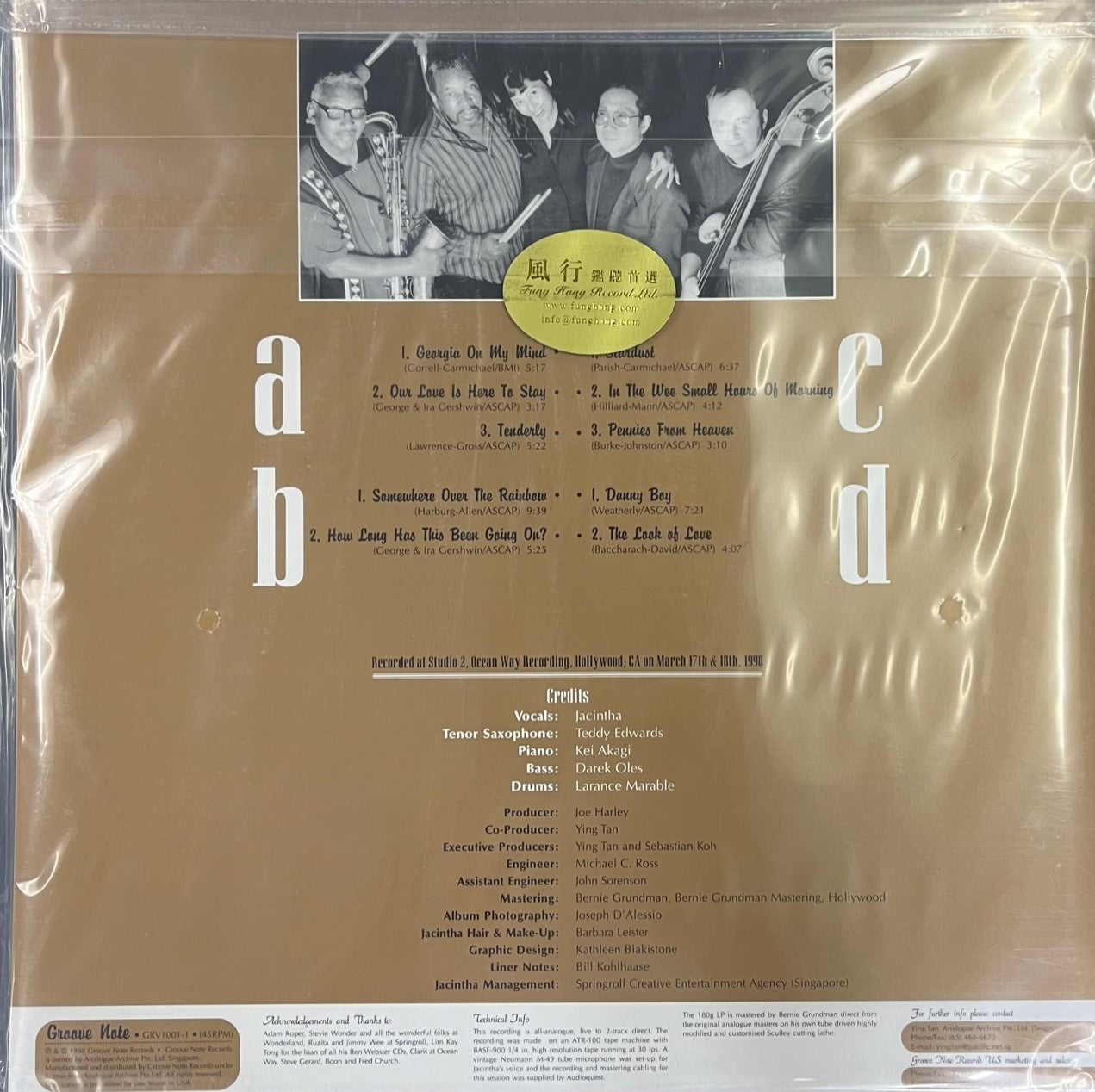To Ben Here's Vocal Tribute Jacintha - Webster A to Ben: LP
