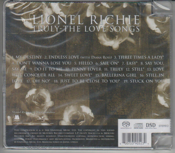 LIONEL RICHIE - TRULY THE LOVE SONGS (SACD) MADE IN JAPAN