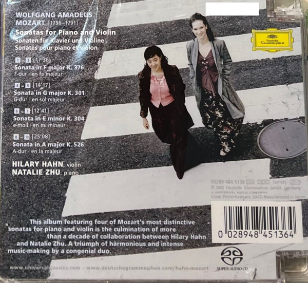 HILARY HAHN, NATALIE ZHU - MOZART VIOLIN SONATAS (SACD) MADE IN JAPAN