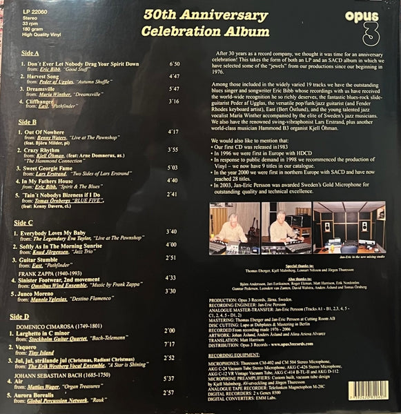 OPUS 3 30TH ANNIVERSARY CELEBRATION ALBUM - VARIOUS ARTISTS (2 X VINYL) MADE IN GERMANY
