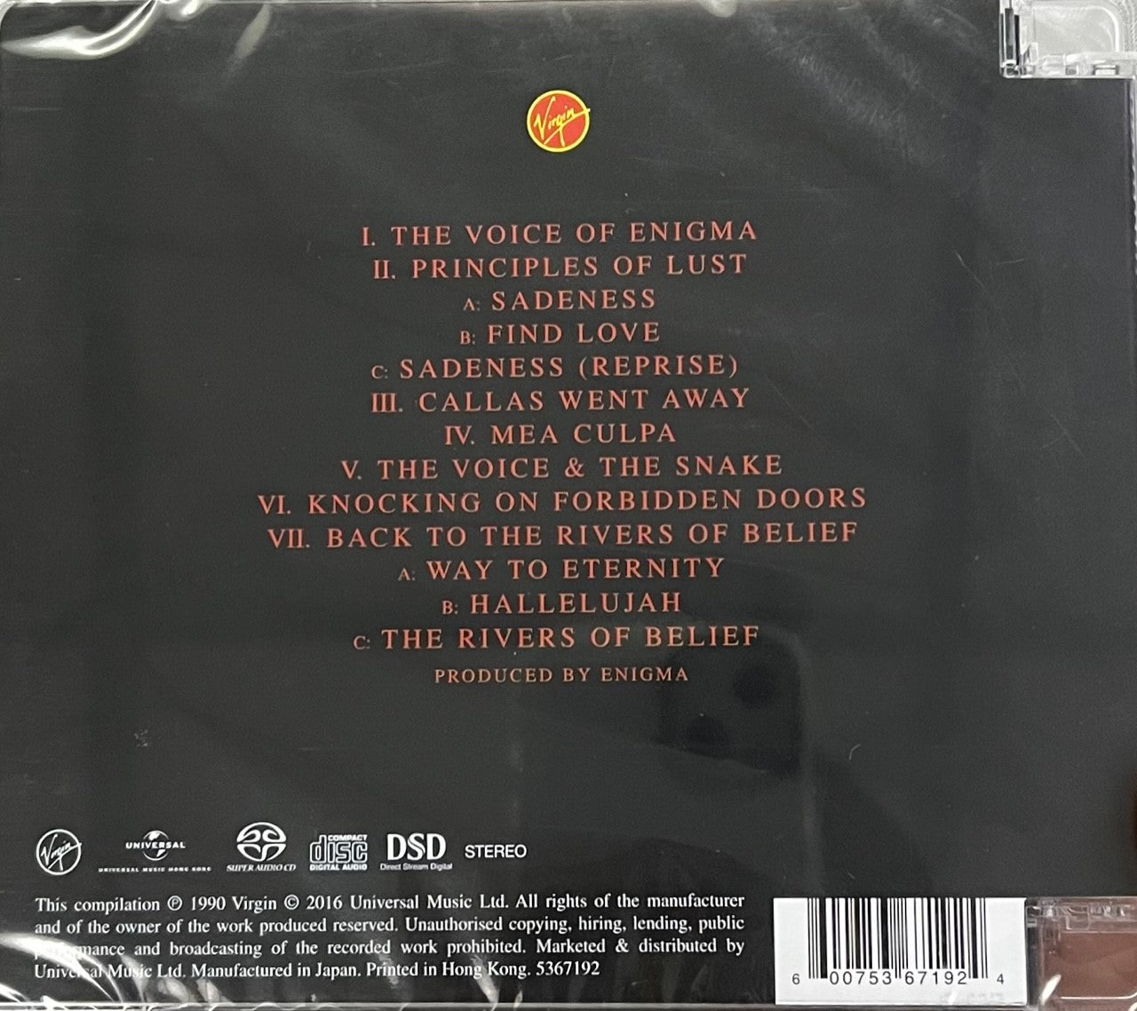 ENIGMA - MCMXC a.D. (SACD) MADE IN JAPAN – MUSICCDHK