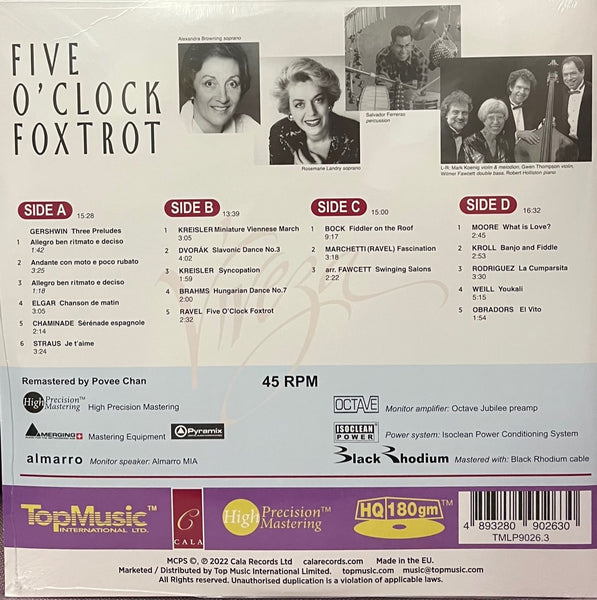 FIVE 0'CLOCK FOXTROT (2 X YELLOW VINYL) MADE IN EU
