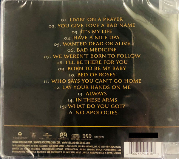 BON JOVI - GREATEST HITS (SACD) MADE IN JAPAN