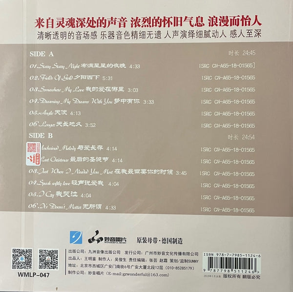 YAO SI TING - 姚斯婷 ANGEL ENGLISH (VINYL)