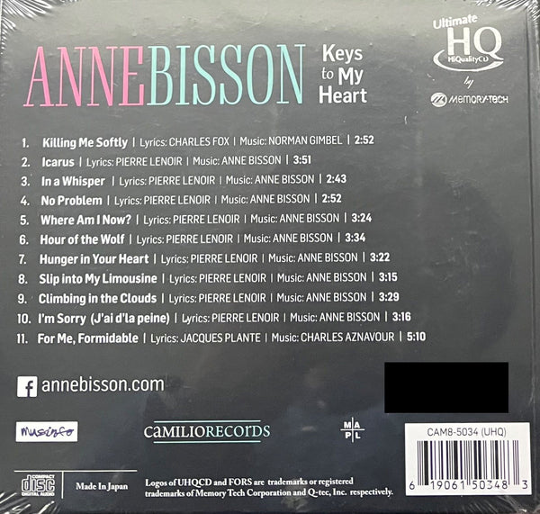 ANNE BISSON - KEYS TO MY HEART (UHQCD) MADE IN JAPAN