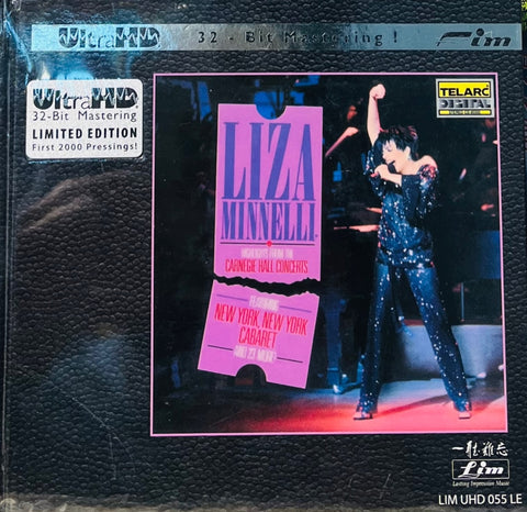 LIZA MINNELLI - HIGHLIGHTS FROM THE CARNEGIE HALL CONCERT (ULTRA HD) CD