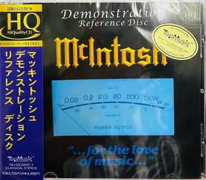 MCLNTOSH DEMONSTRATION REFERENCE DISC (HQCD) MADE IN JAPAN