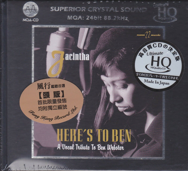 JACINTHA - HERE'S TO BEN TRIBUTE TO BEN WEBSTER (UHQCD) MADE IN JAPAN