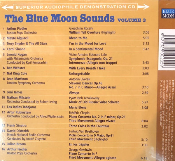 THE BLUE MOON SOUNDS VOL 3 - VARIOUS ARTISTS (CD) MADE IN GERMANY